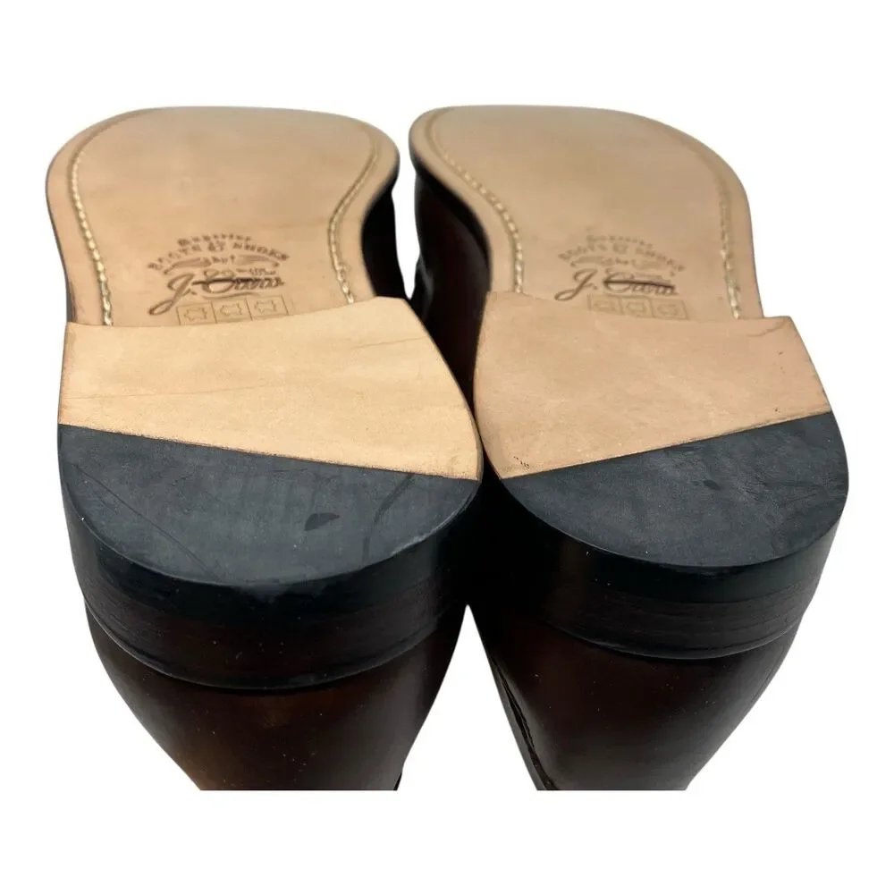 J Crew Camden Loafers Mens 11 Brown Leather Sole Penny Preppy Career BJ009